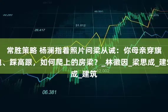 常胜策略 杨澜指着照片问梁从诫：你母亲穿旗袍、踩高跟，如何爬上的房梁？_林徽因_梁思成_建筑