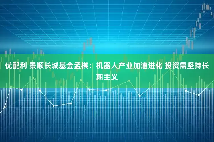 优配利 景顺长城基金孟棋：机器人产业加速进化 投资需坚持长期主义